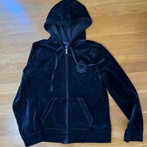 Ralph Lauren Velour Zip Up Jacket
